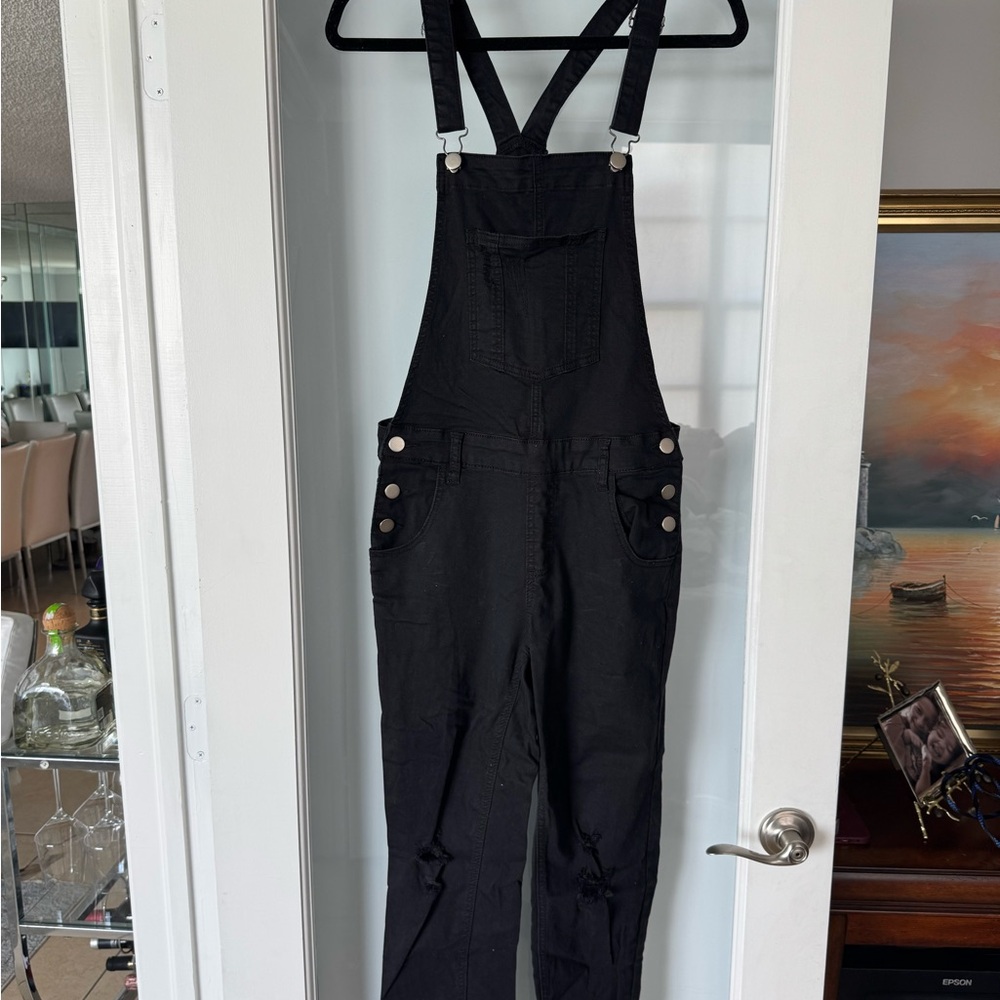 Superdown Black Women's Jeans Overalls